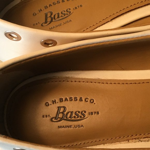 GH BASS Cream Ballet Flats with Grommets    Size 7 - Picture 10 of 11